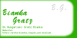 bianka gratz business card